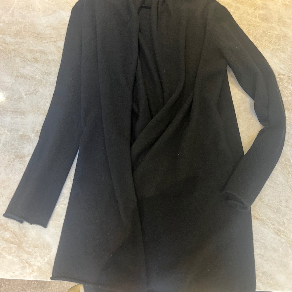 Designer long cashmere cardigan
